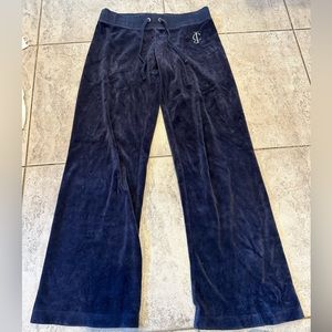 Juicy Couture Navy Velour pants